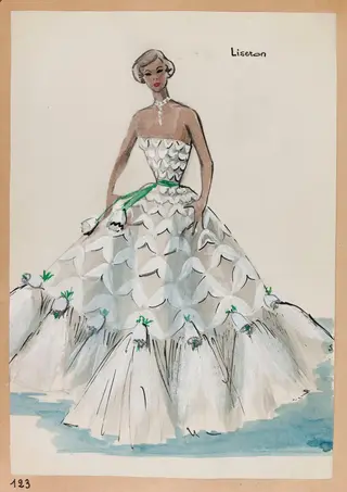 Liseron, by Carven, 1951