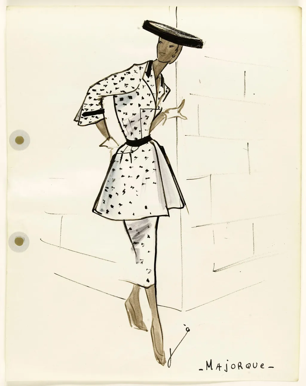 'Majorque', by Carven, 1951