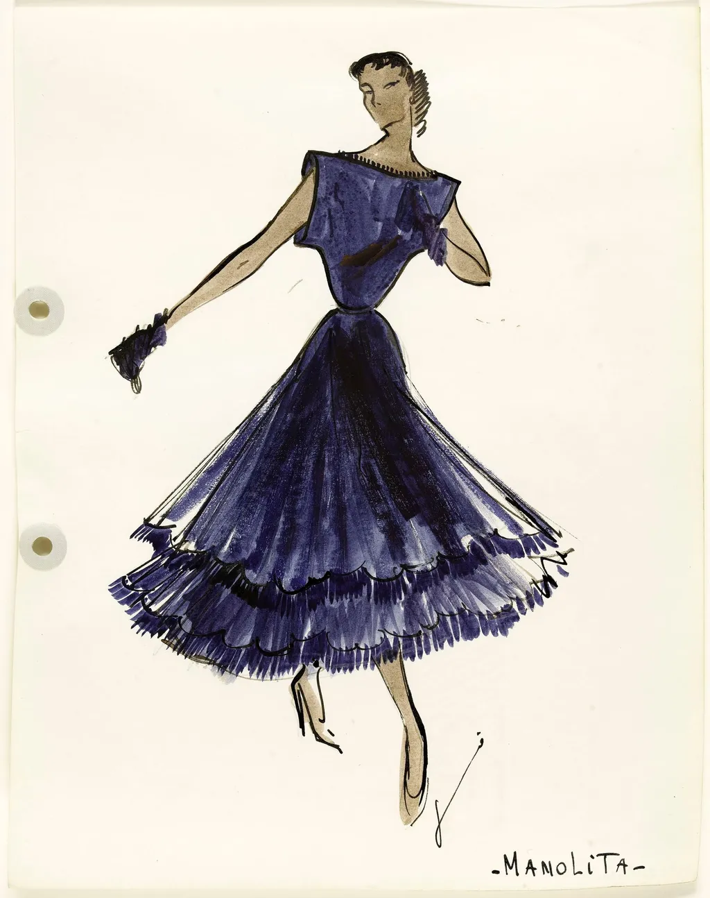 'Manolita', by Carven, 1951