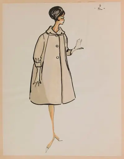 Manteau ample gris clair, by Carven