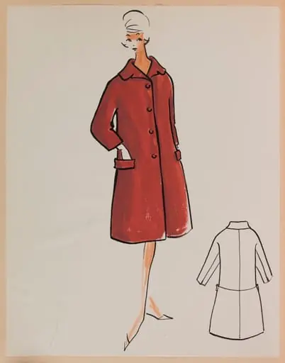Manteau grenat, by Carven