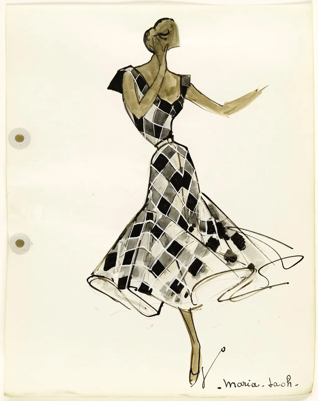 'Maria-taoh', by Carven, 1951