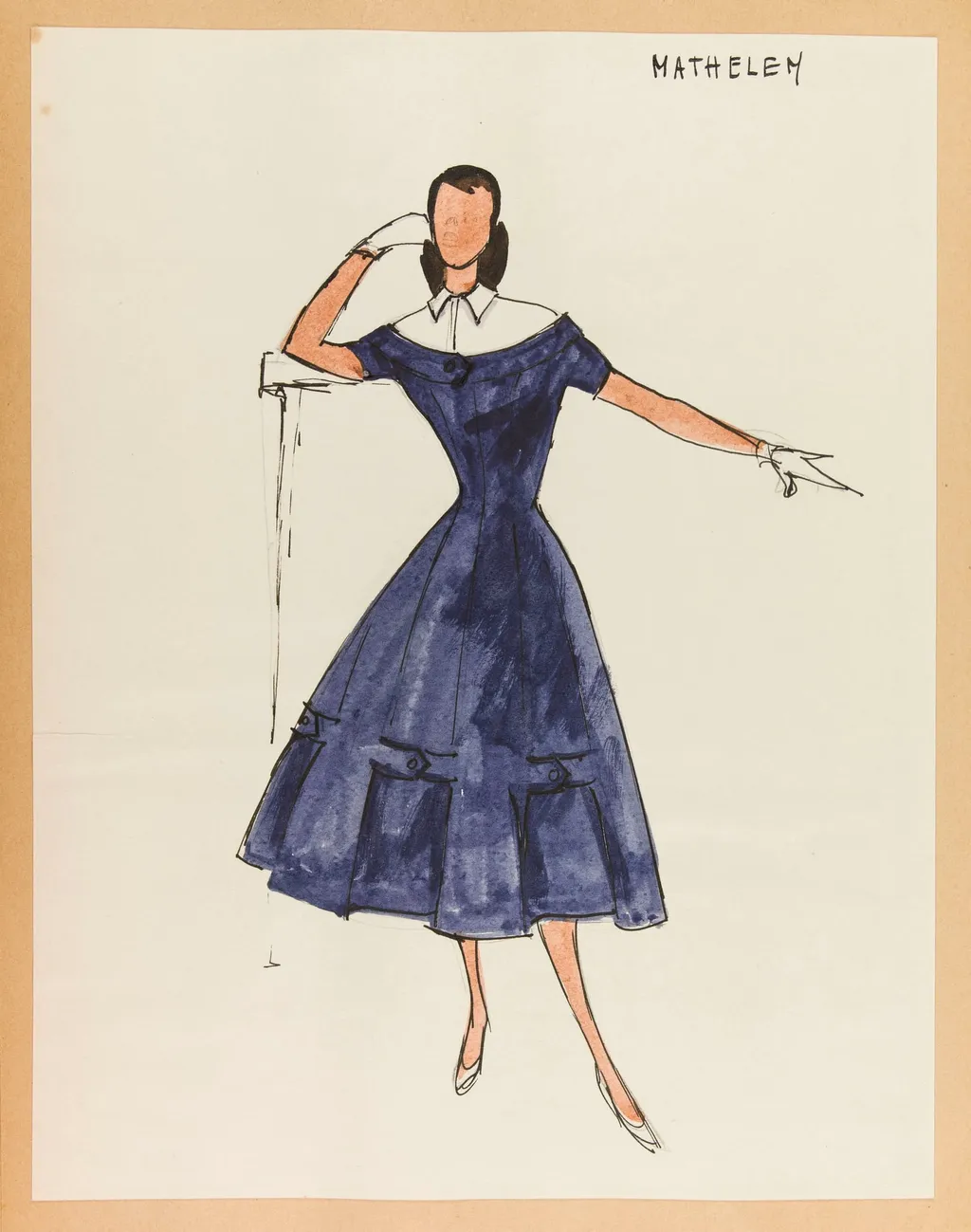 Mathelem, by Carven, 1955
