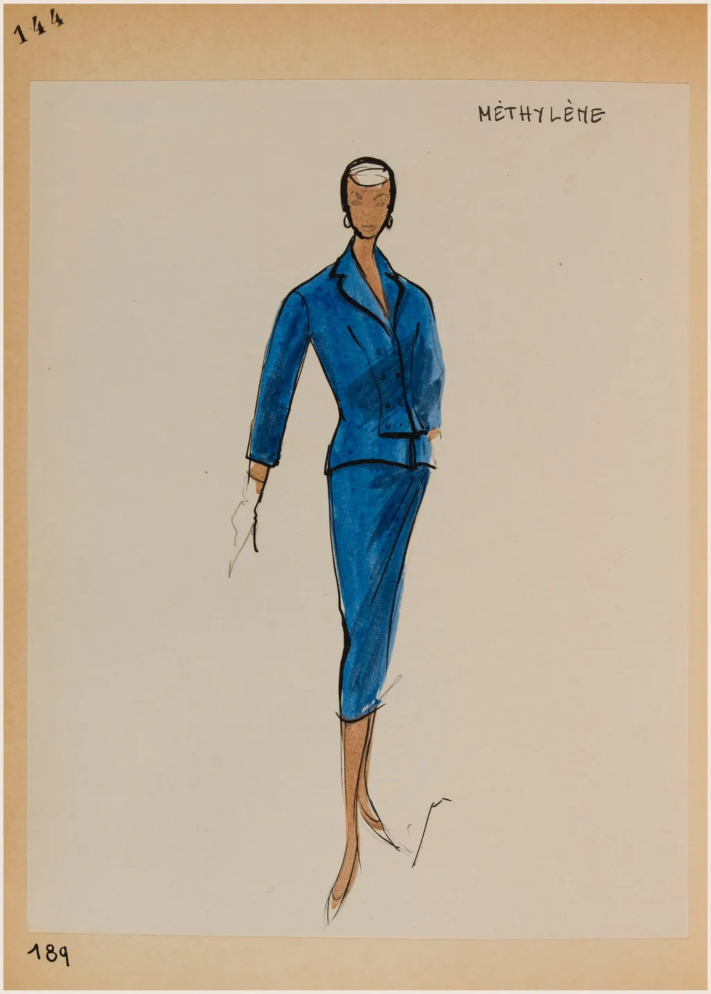 Méthylène, by Carven, 1956