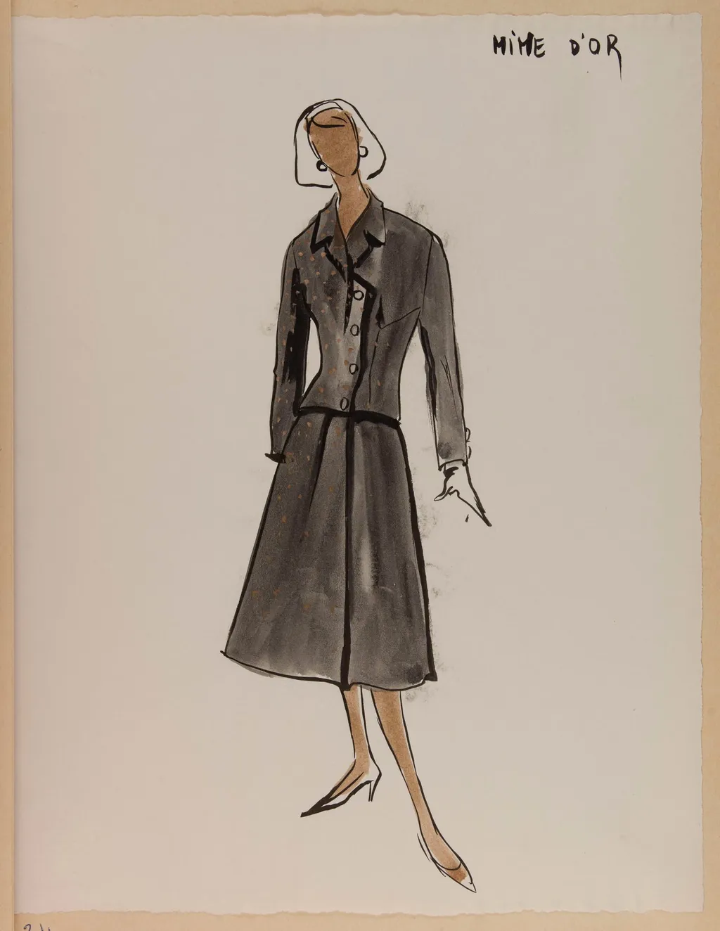 Mine d'or, by Carven, 1956