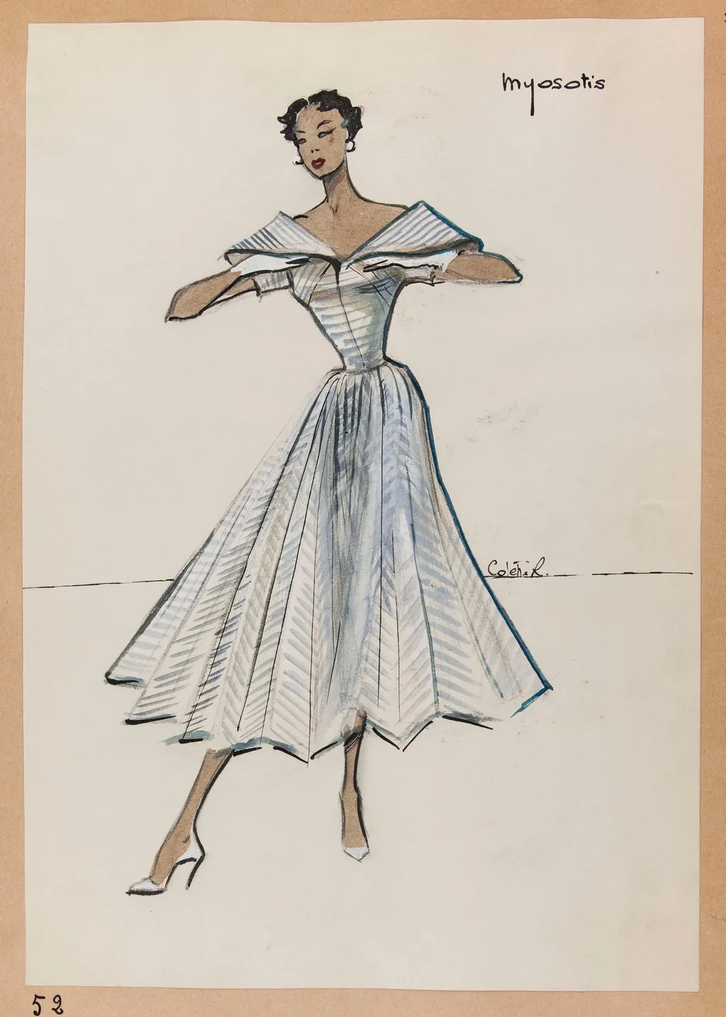 Myosotis, by Carven, 1951
