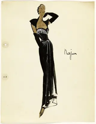 Naja, by Carven, 1951