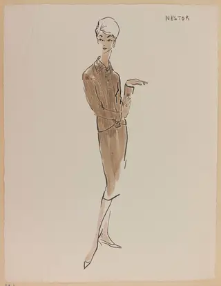 Nestor, by Carven, 1956