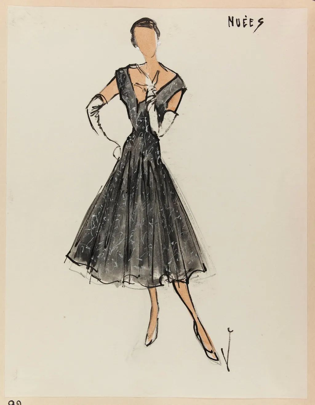 Nuées, by Carven, 1952