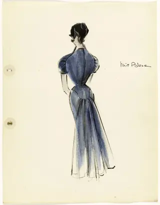 'Nuit bleue', by Carven, 1951