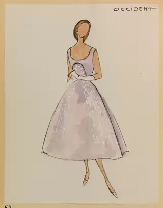 Occident, by Carven, 1955