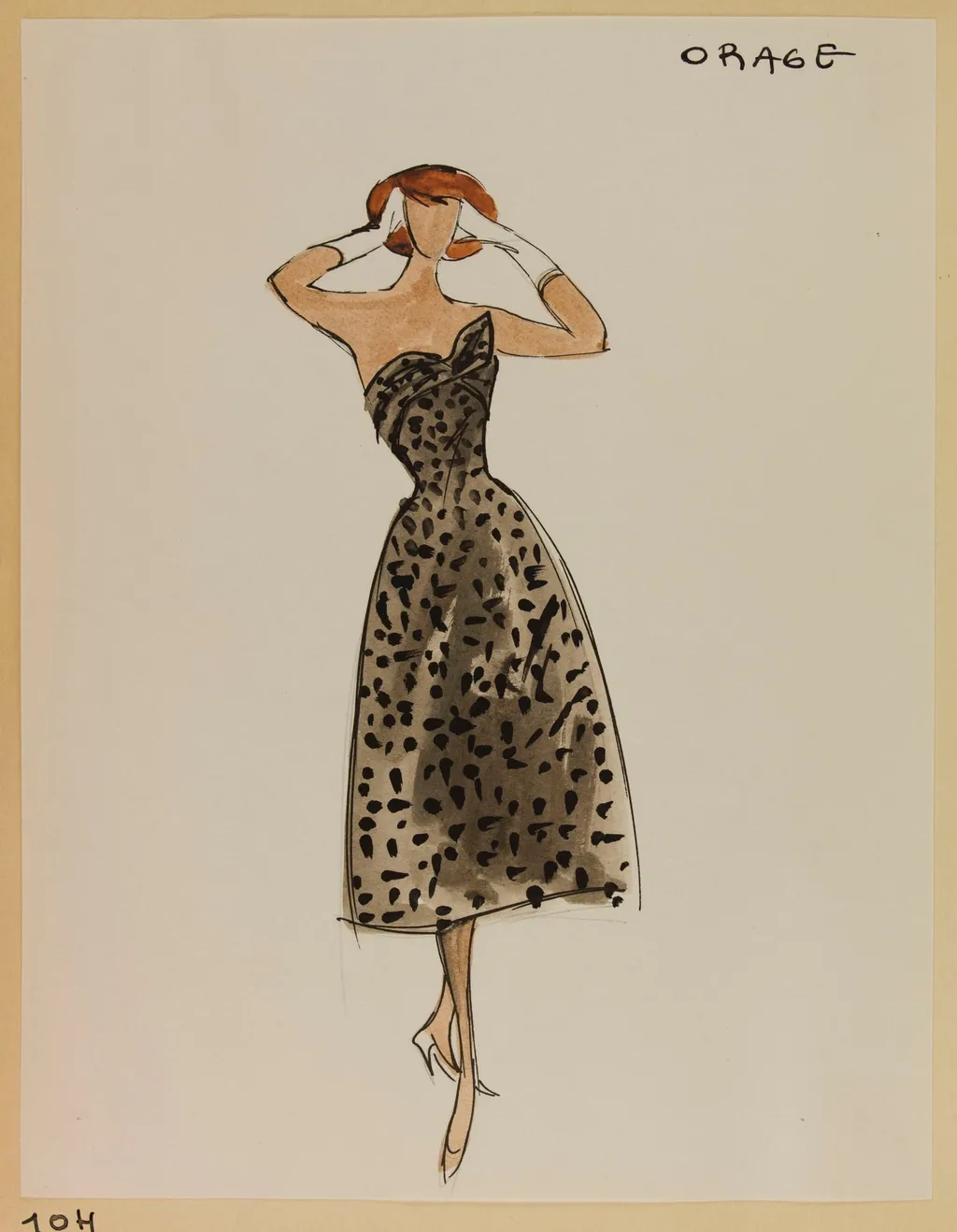 Orage, by Carven, 1955