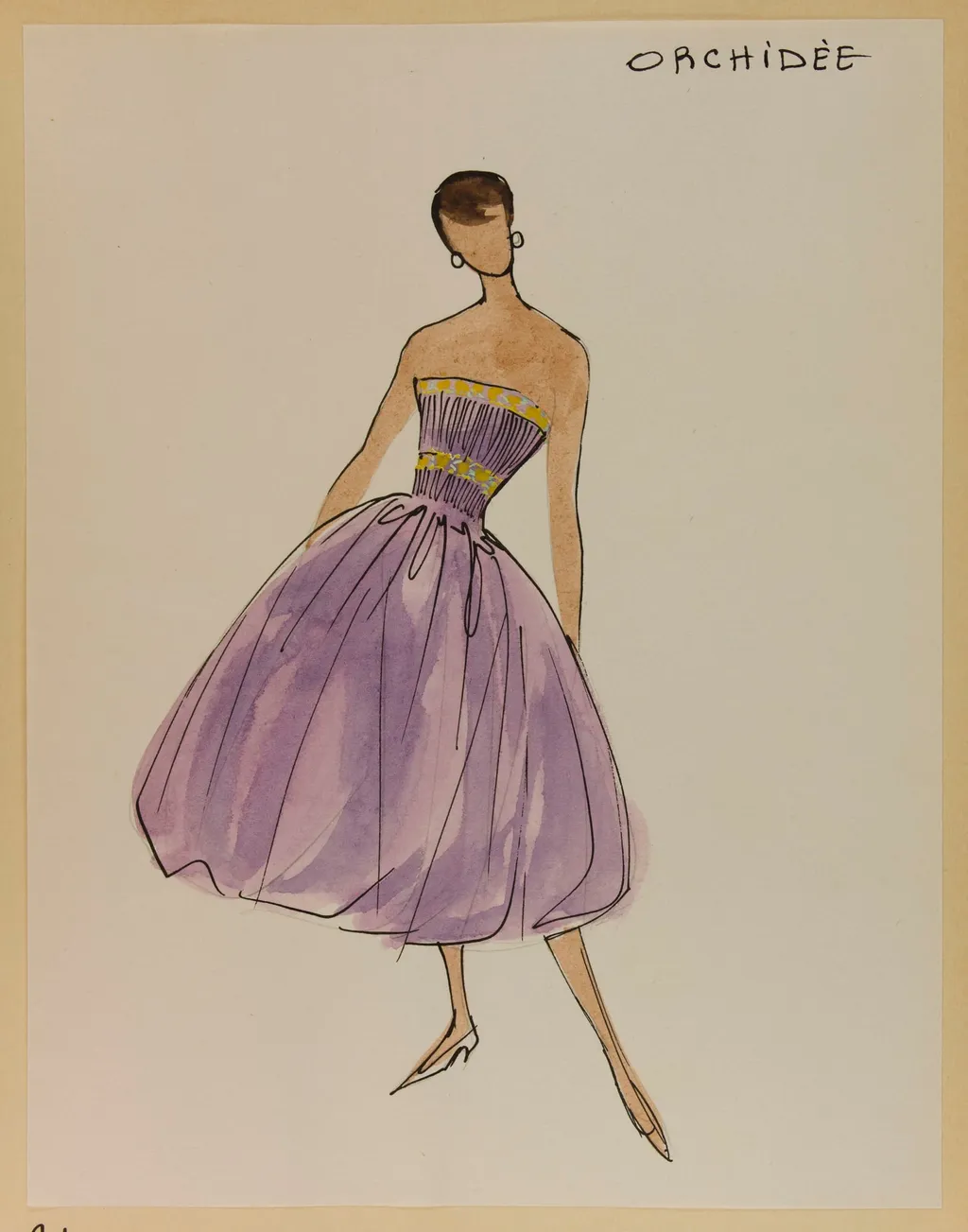 Orchidée, by Carven, 1955