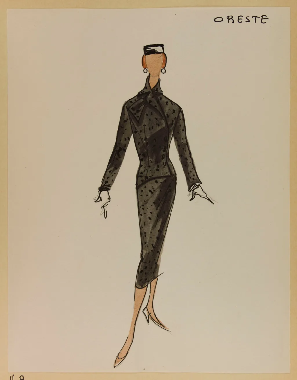 Oreste, by Carven, 1955