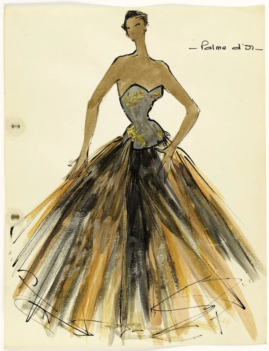'Palme d'Or', by Carven, 1951