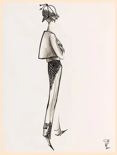 Pantalon à motif noir