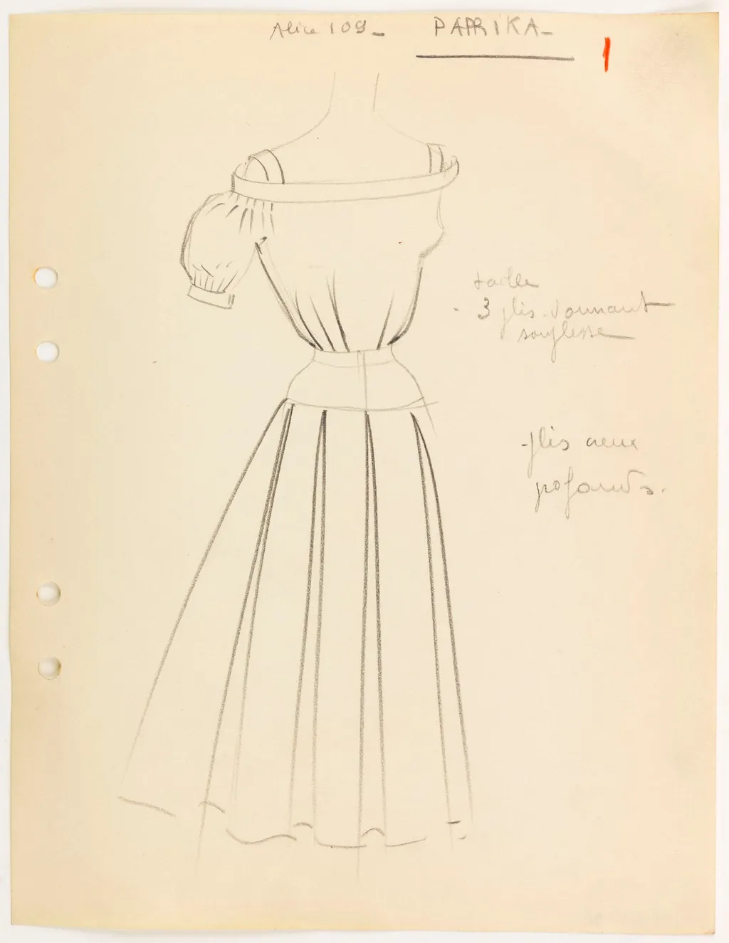 Paprika, by Carven, 1952
