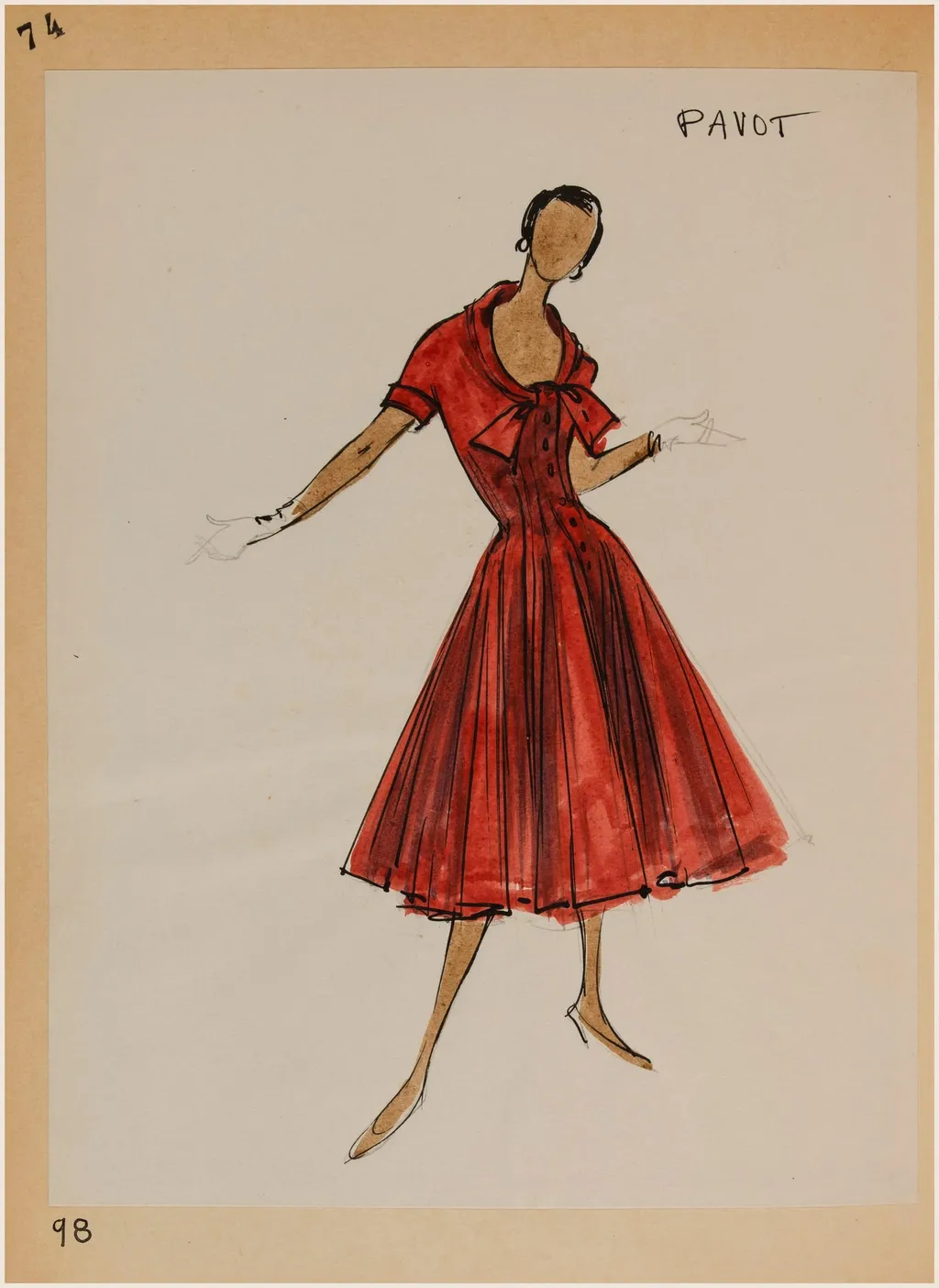 Pavot, by Carven, 1956