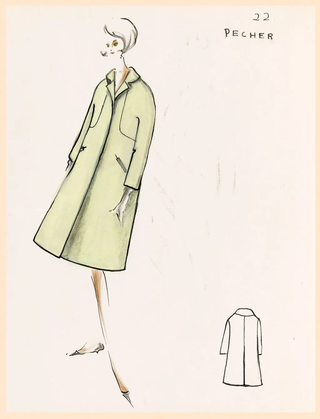 Pêcher, by Carven, 1967