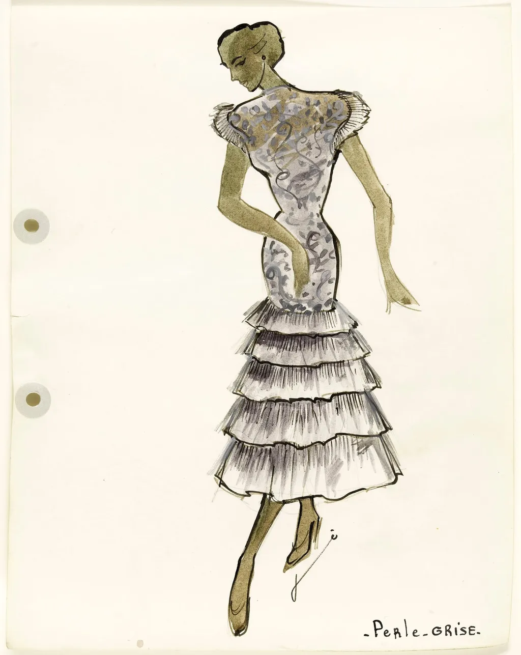 'perle Grise', by Carven, 1951