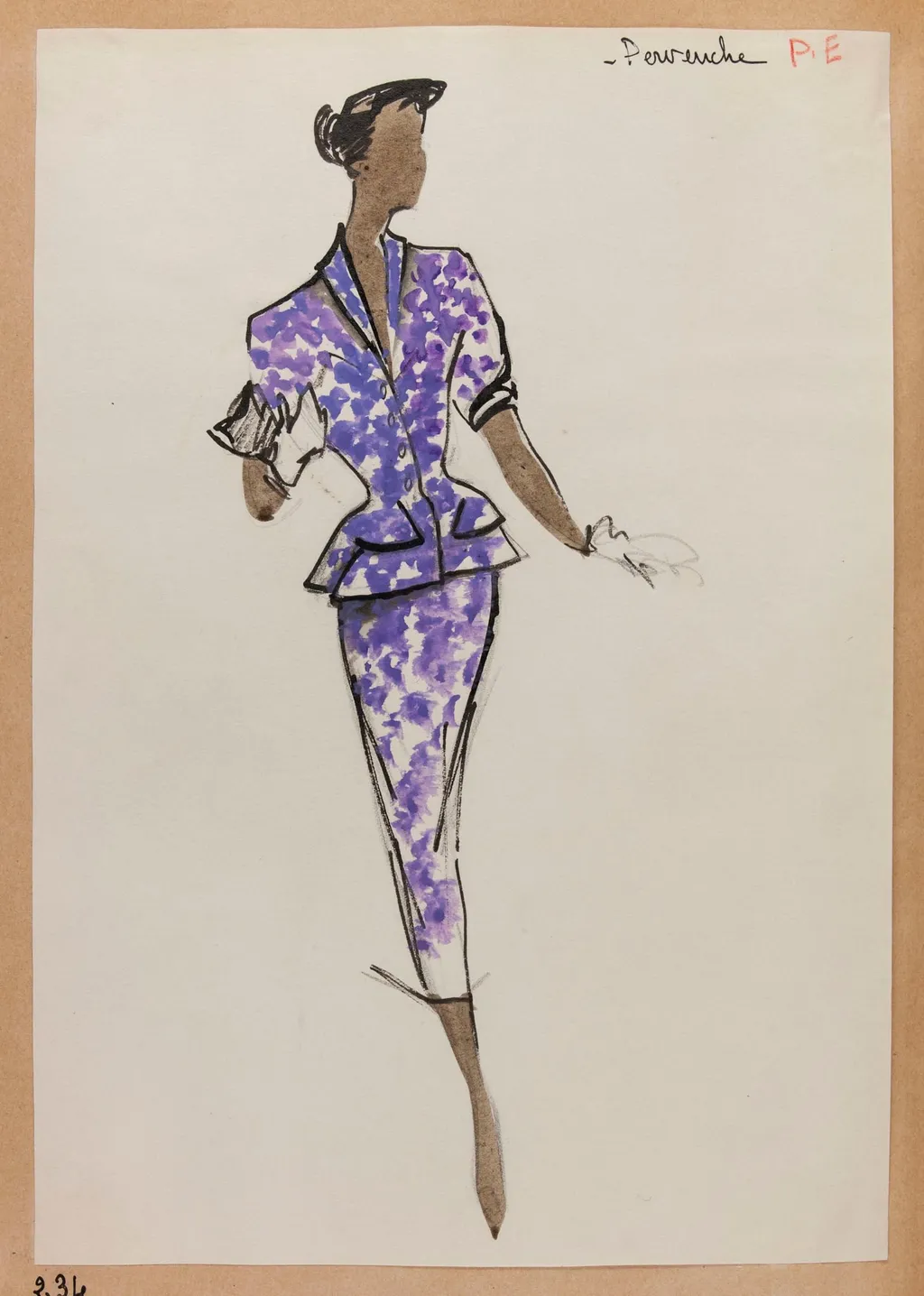 Pervenche, by Carven, 1951