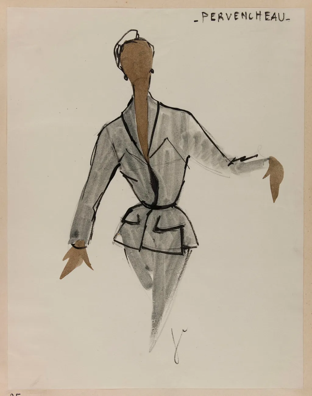 Pervencheau, by Carven, 1952