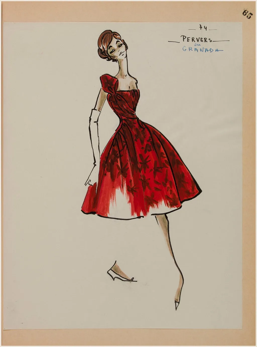 Pervers ou Granada, by Carven, 1958