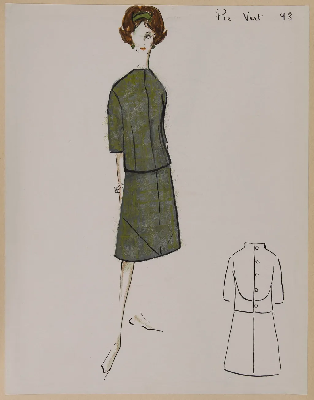 Pie vert, by Carven, 1960