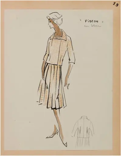 Pigeon, by Carven, 1958