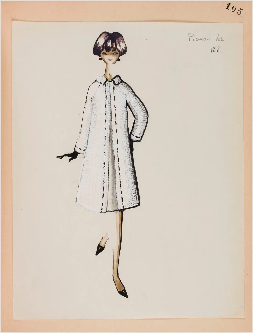 Pigeon vol, by Carven, 1963