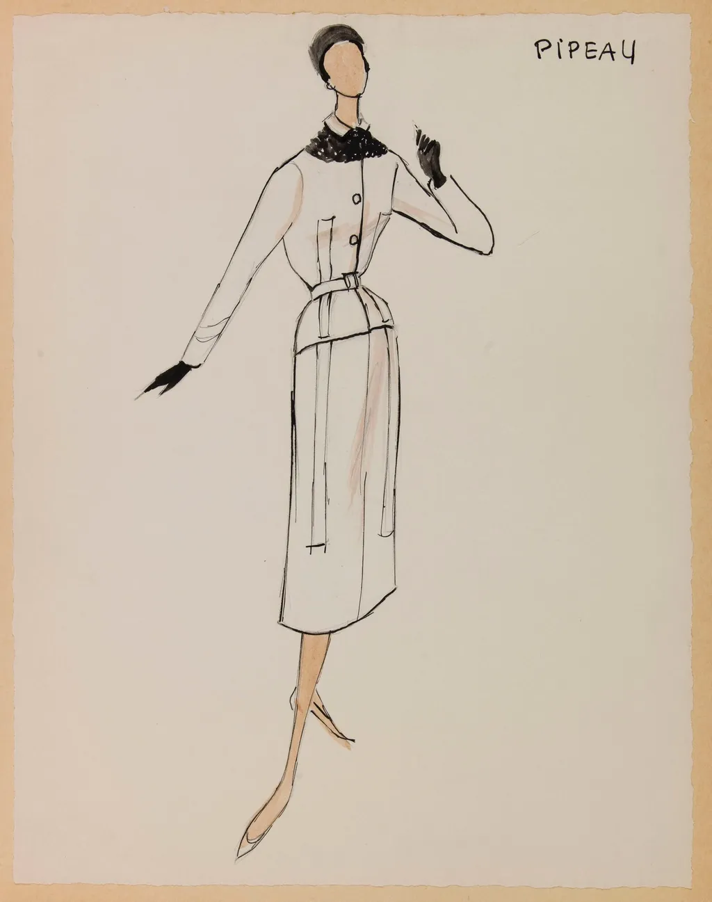 Pipeau, by Carven, 1956