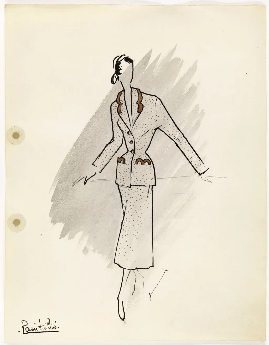 'Pointillé', by Carven, 1949
