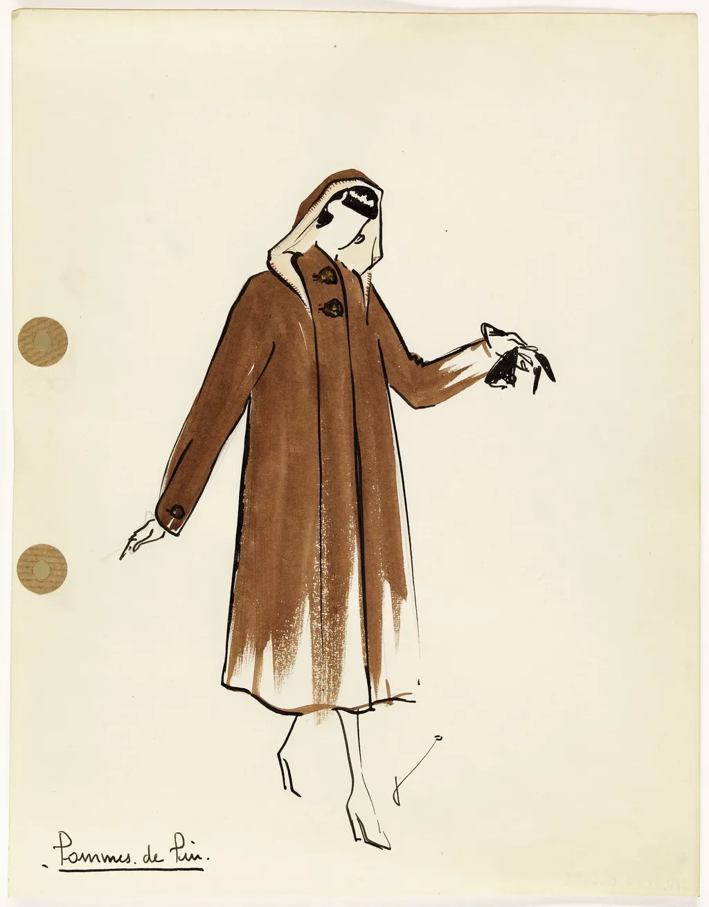 'Pommes de Pin', by Carven, 1949