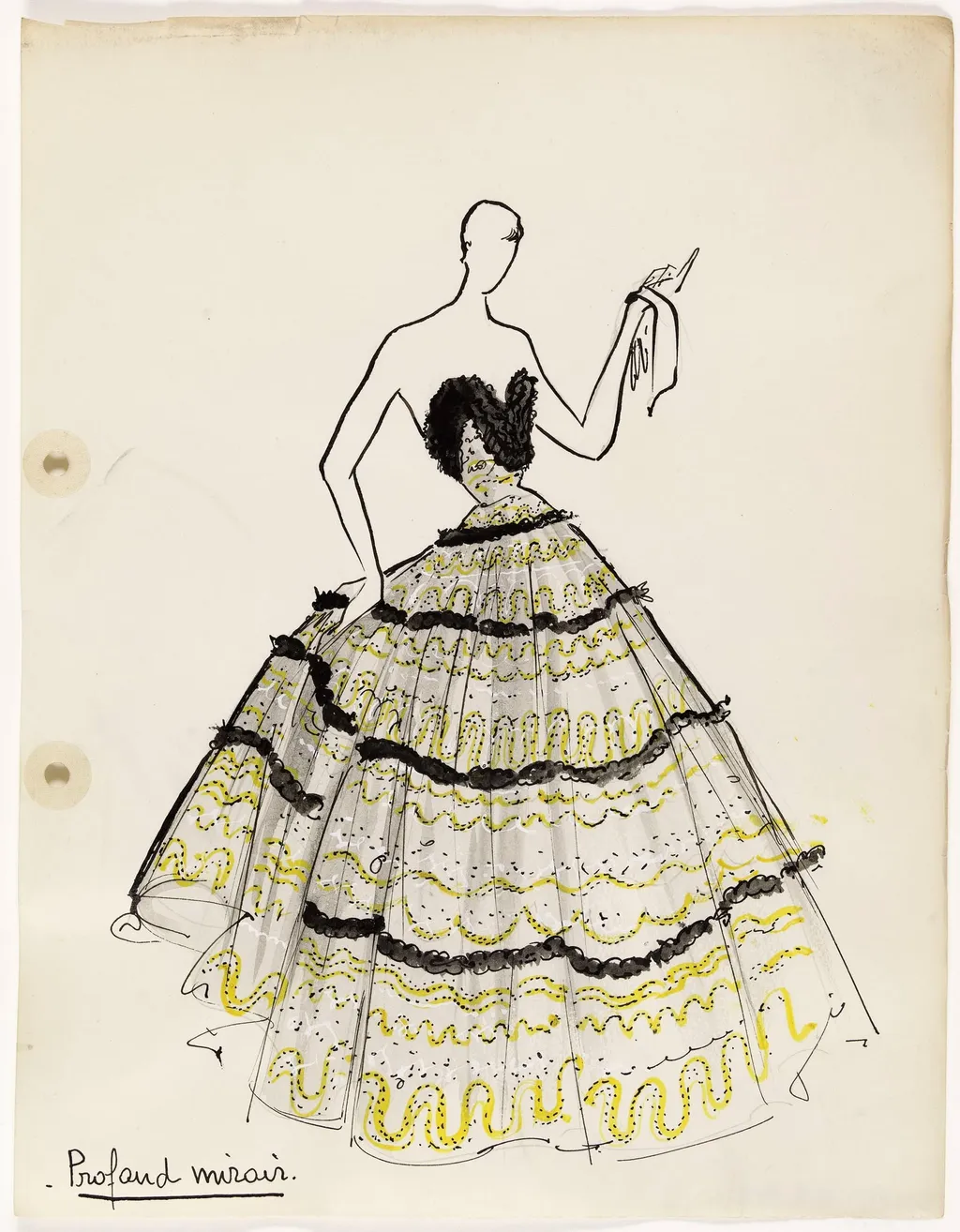 'Profond miroir', by Carven, 1949