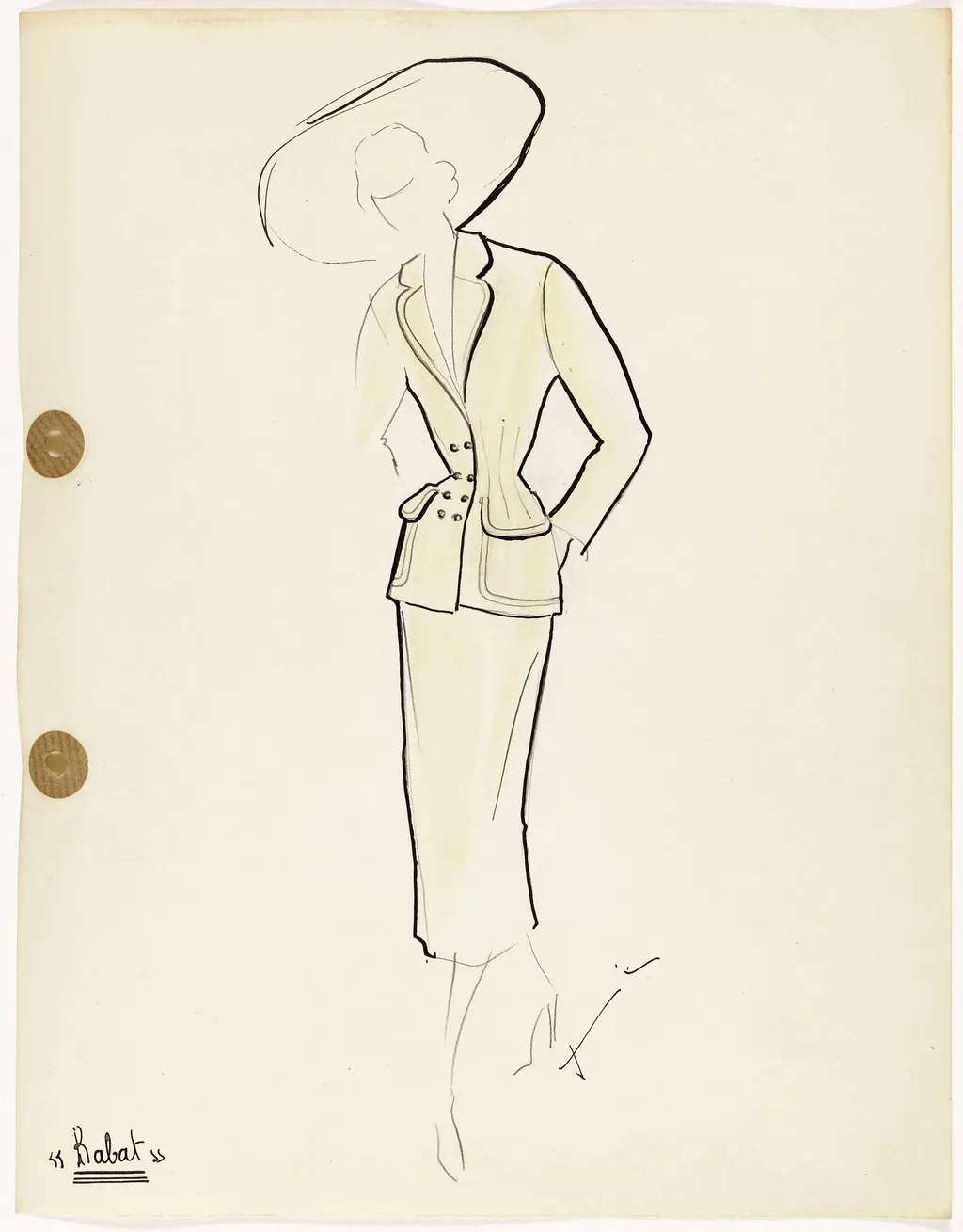 'Rabat', by Carven, 1949