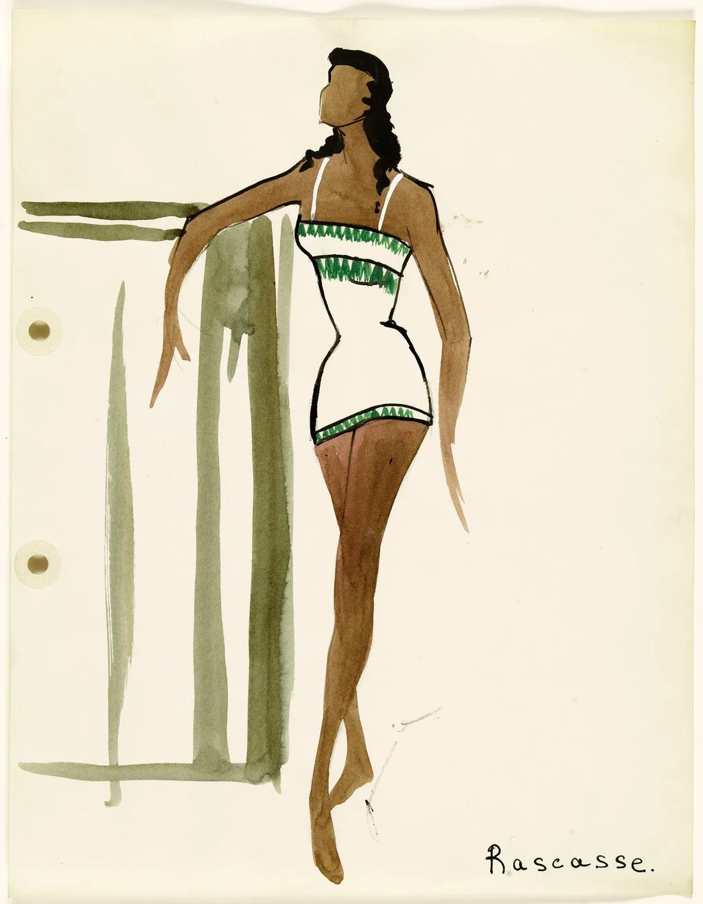 'Rascasse', by Carven, 1951