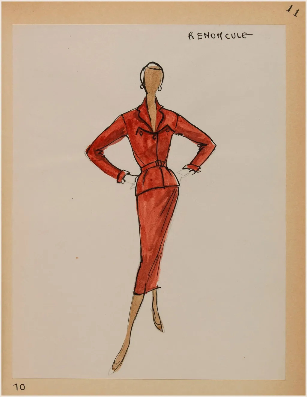 Renoncule, by Carven, 1956