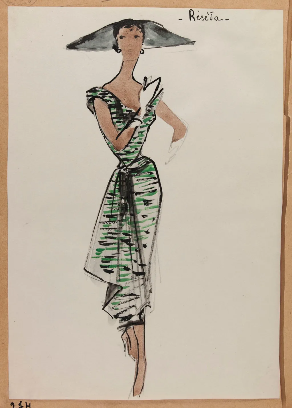 Réséda, by Carven, 1951