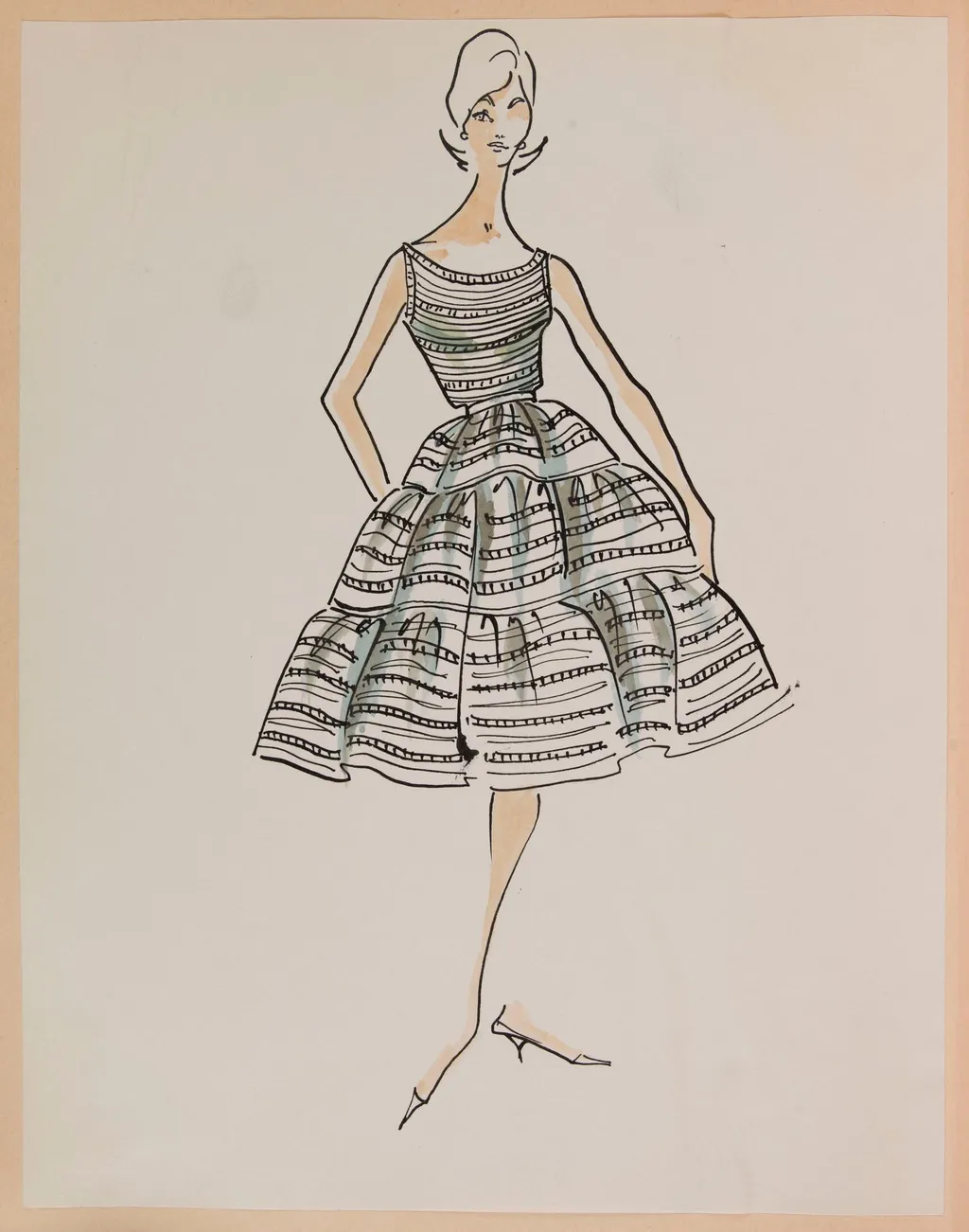 Robe à volants, by Carven, 1959