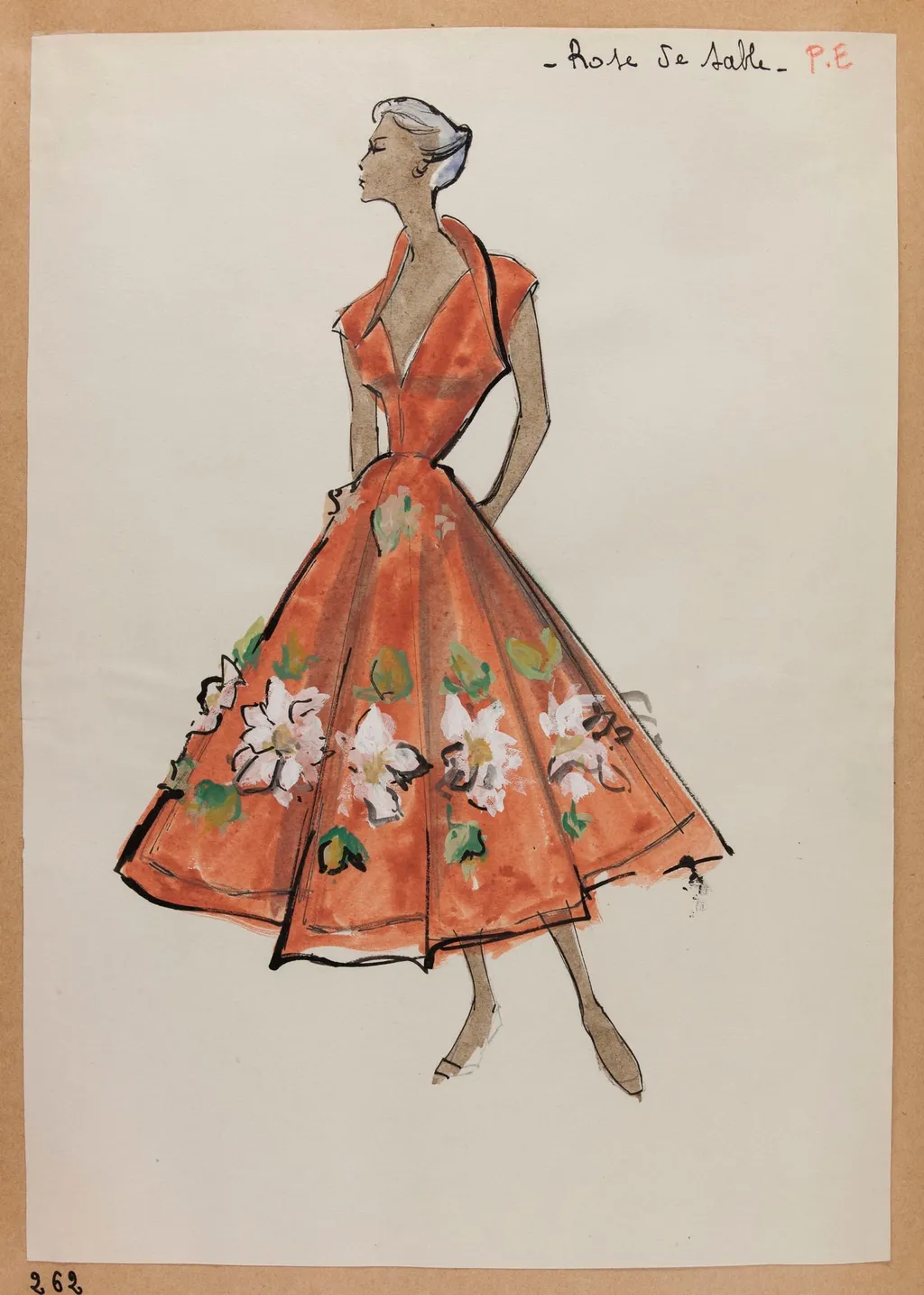Rose de sable, by Carven, 1951