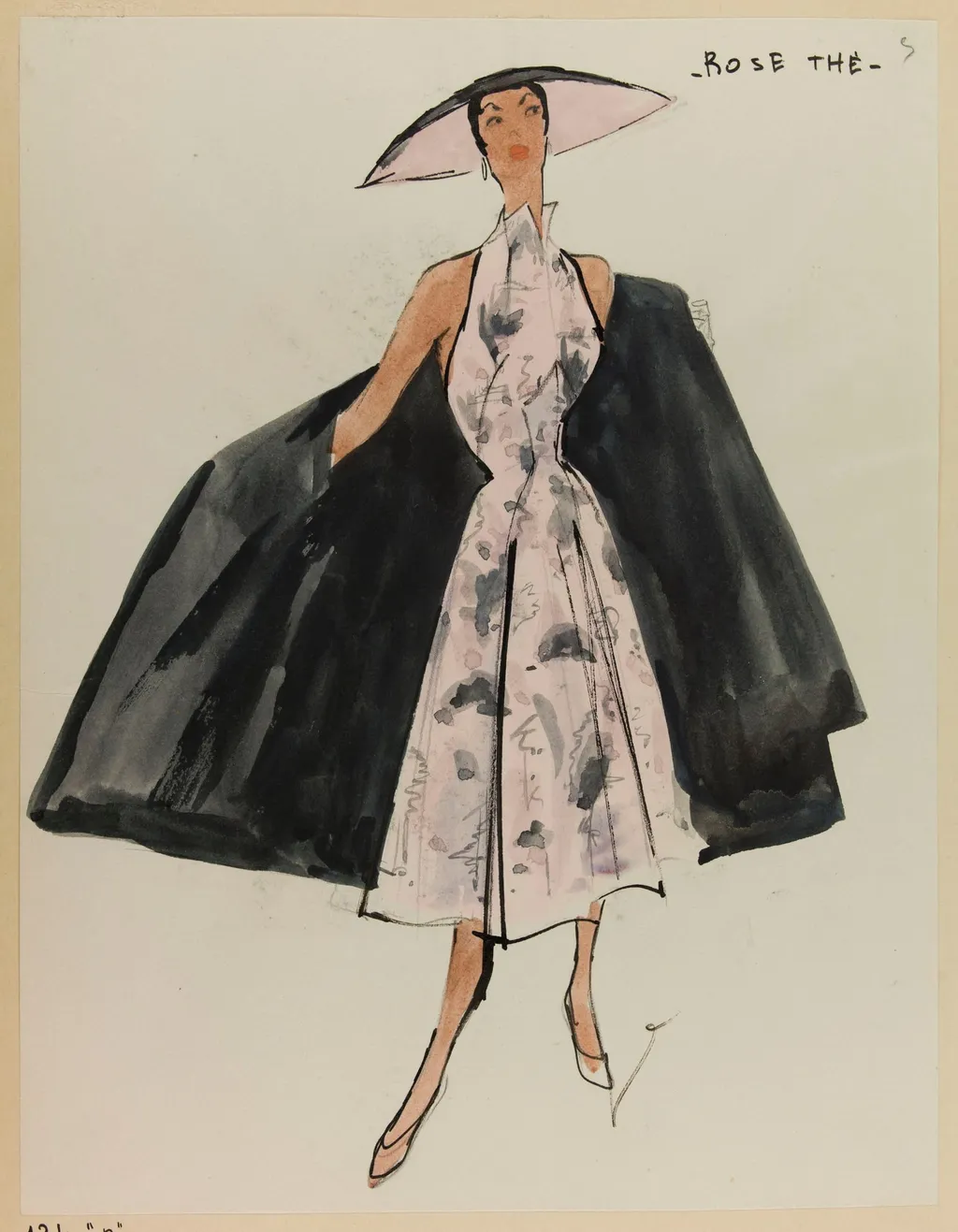 Rose thé, by Carven, 1953