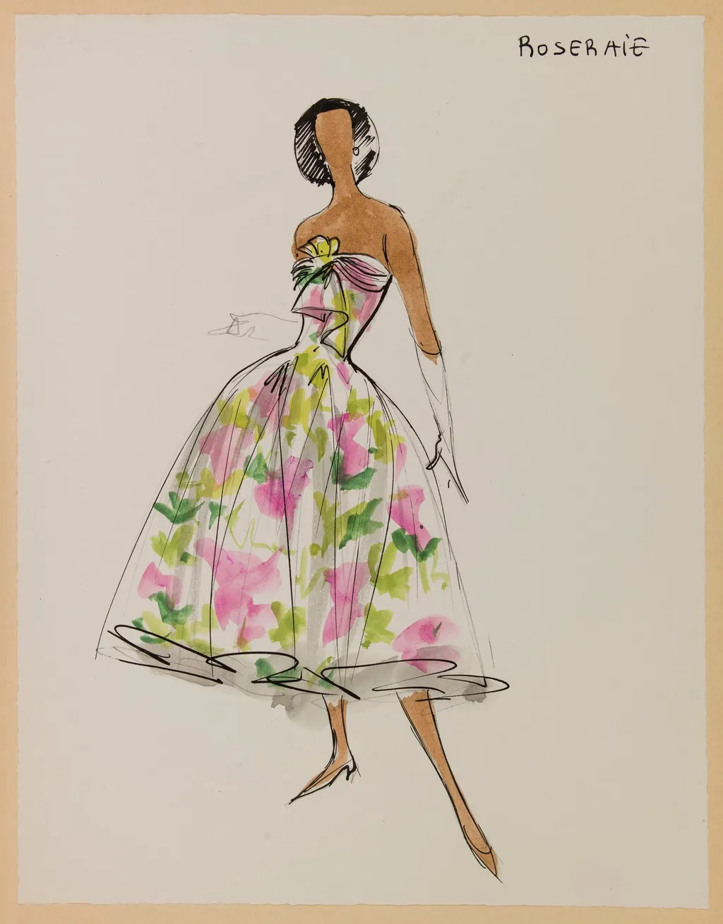 Roseraie, by Carven, 1956
