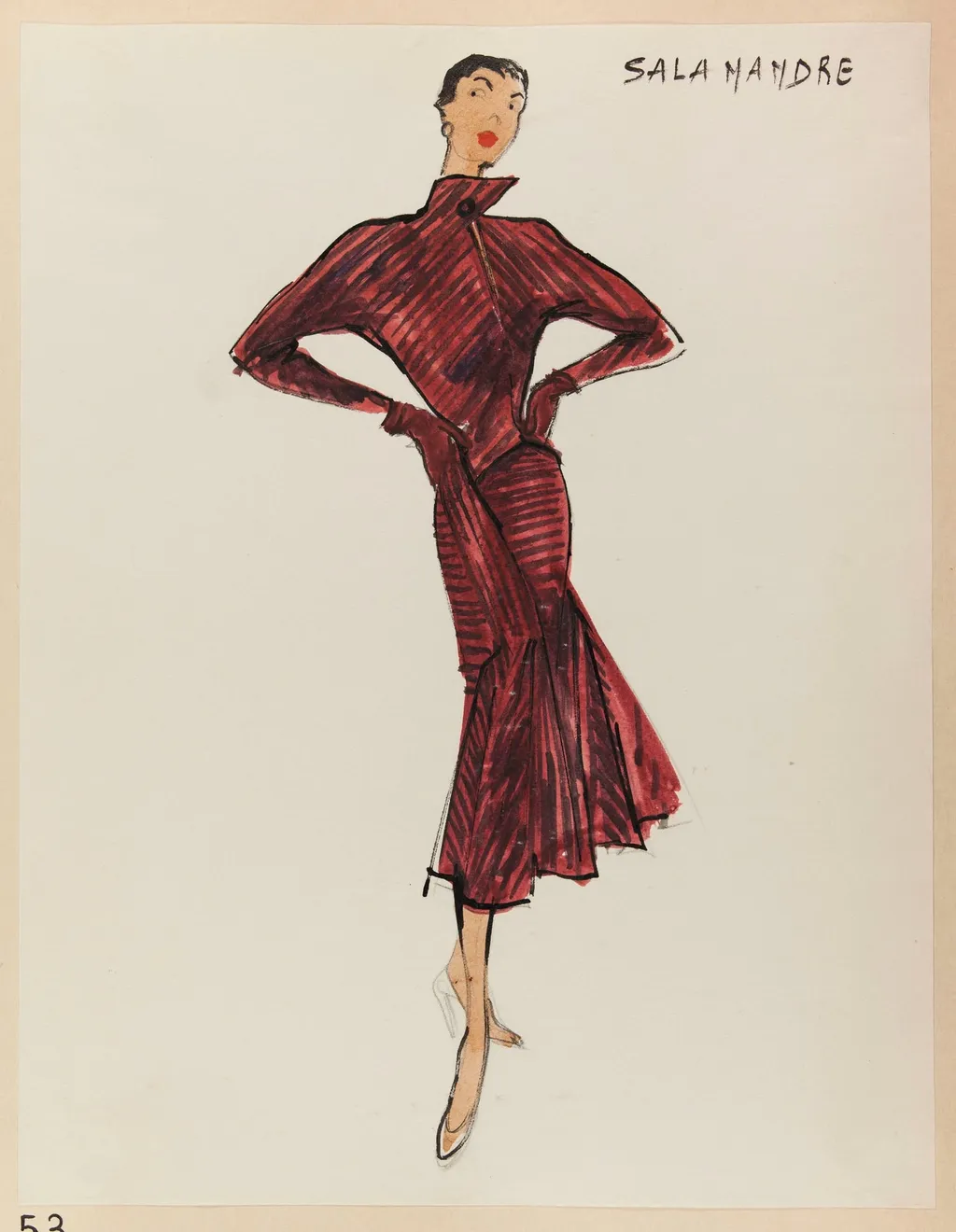 Salamandre, by Carven, 1952