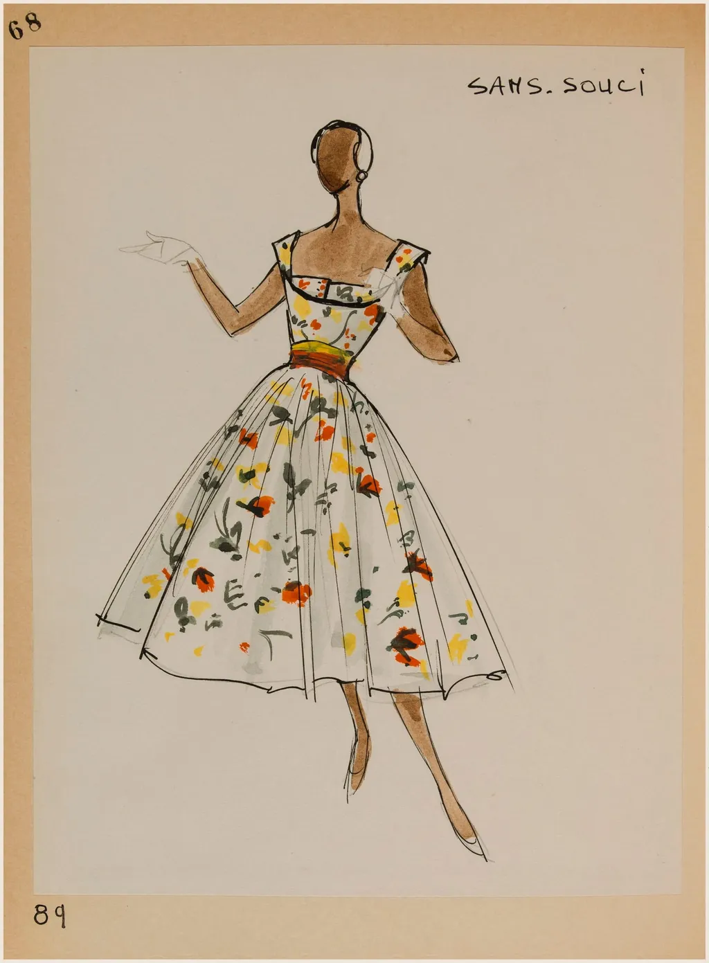 Sans-souci, by Carven, 1956