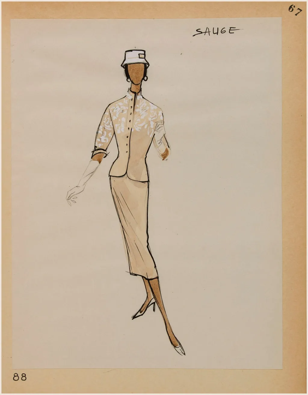 Sauge, by Carven, 1956