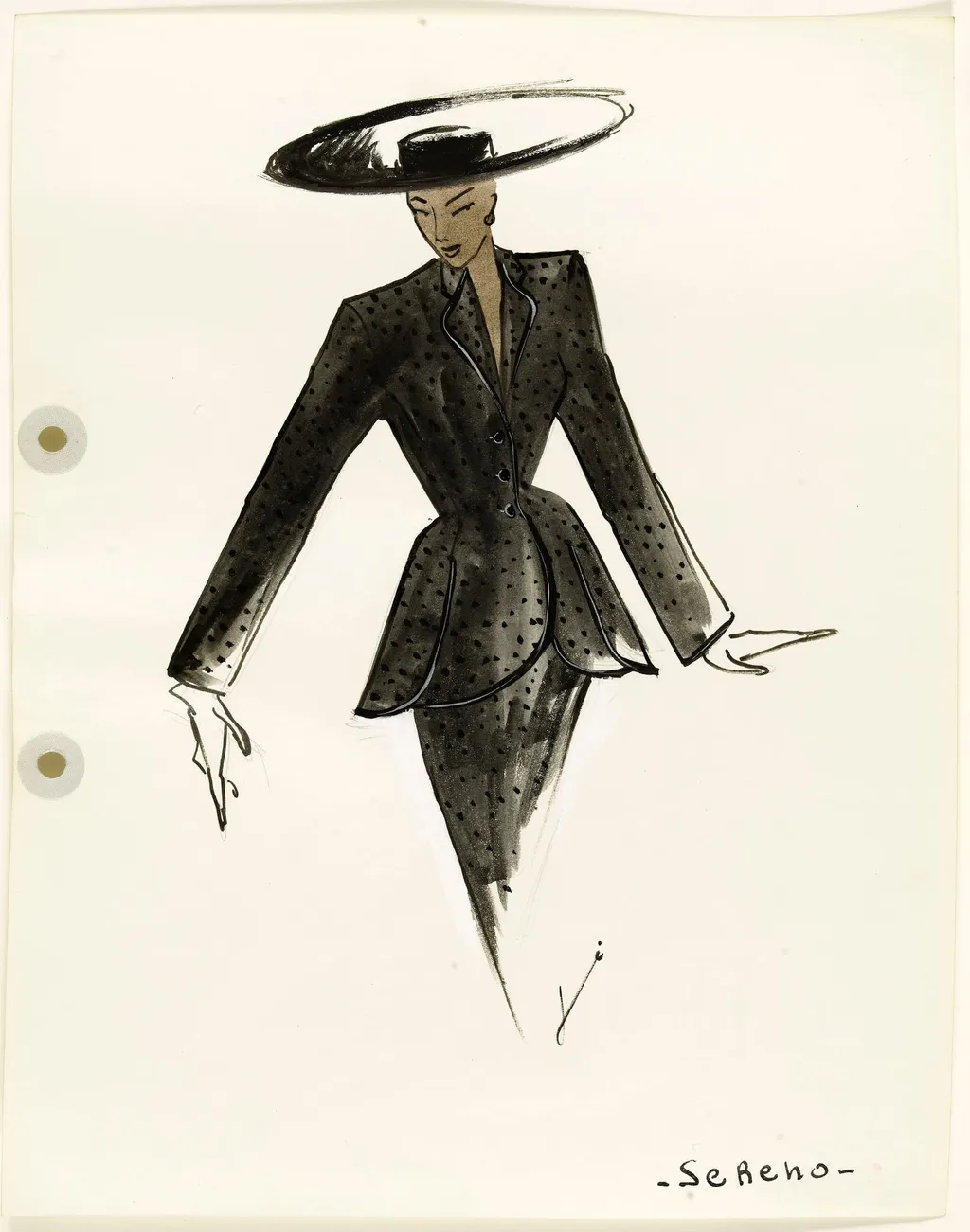 'Sereno', by Carven, 1951