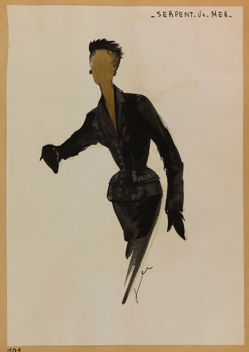 Serpent de mer, by Carven, 1952