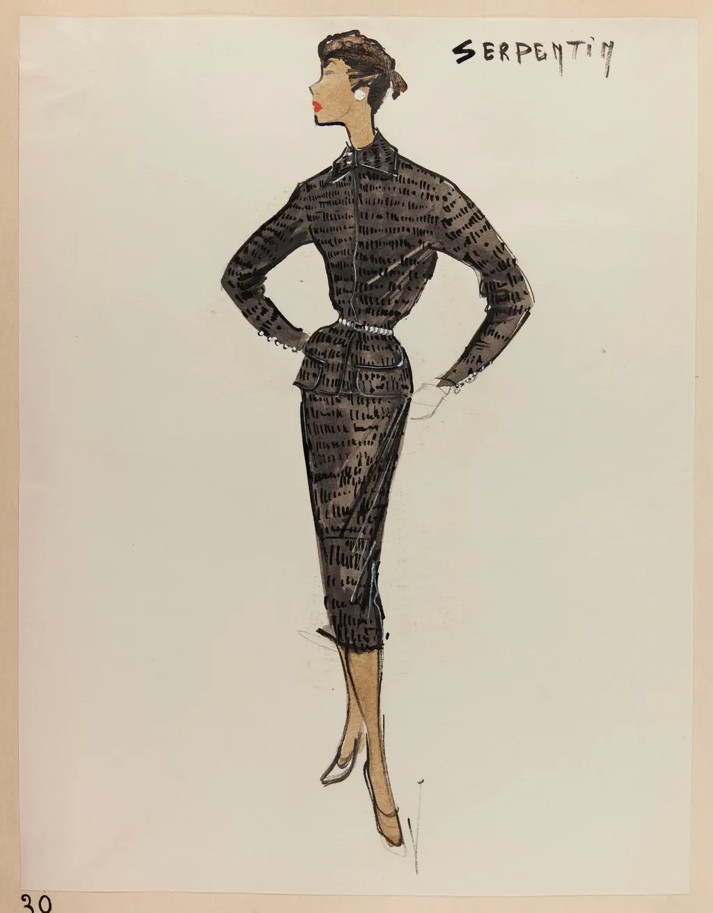 Serpentin, by Carven, 1952