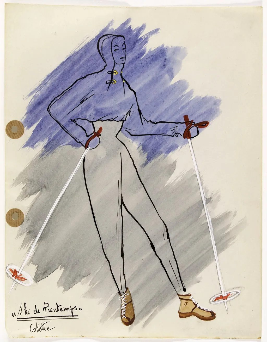'Ski de Printemps', by Carven, 1949