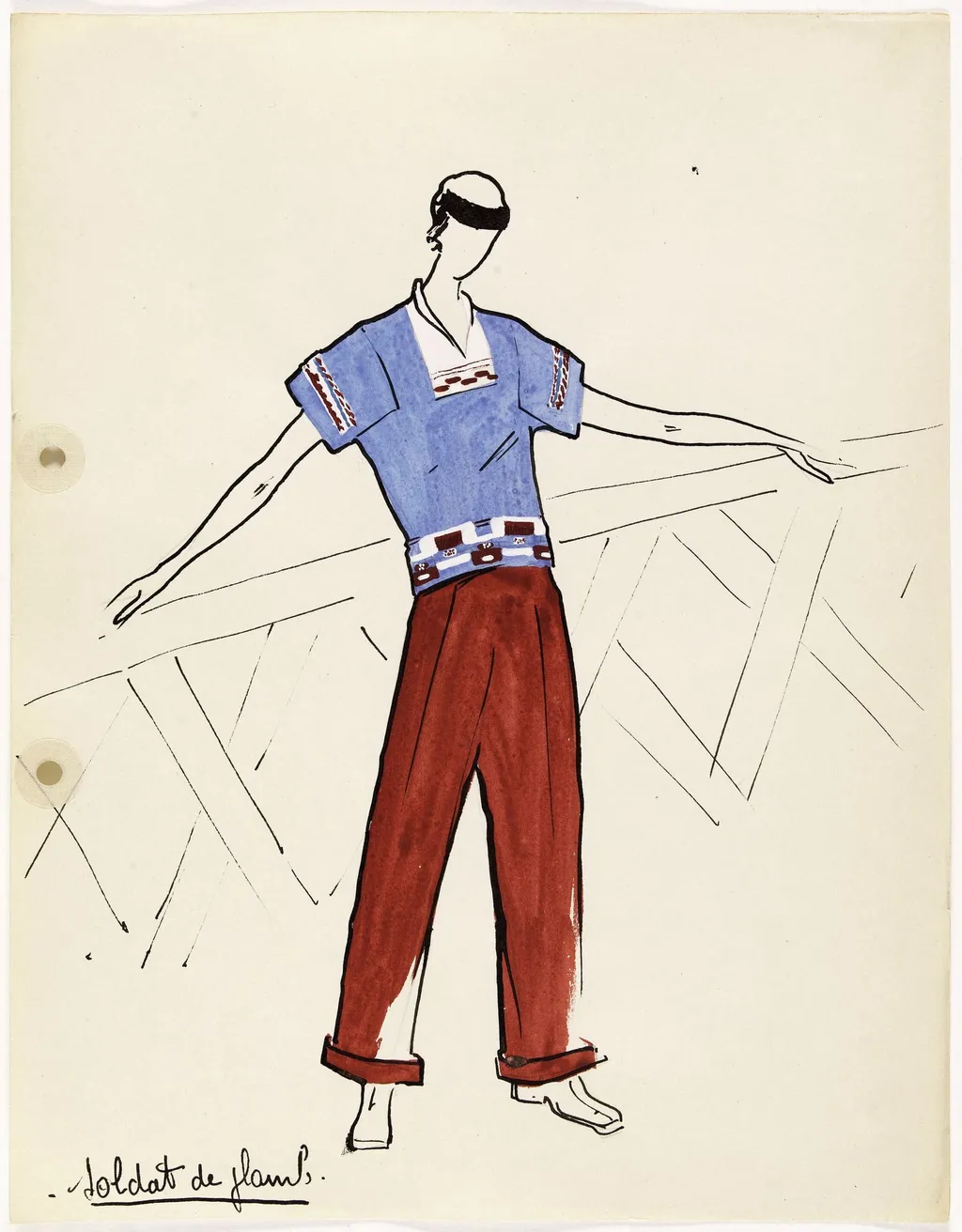 'Soldat de plomb', by Carven, 1949
